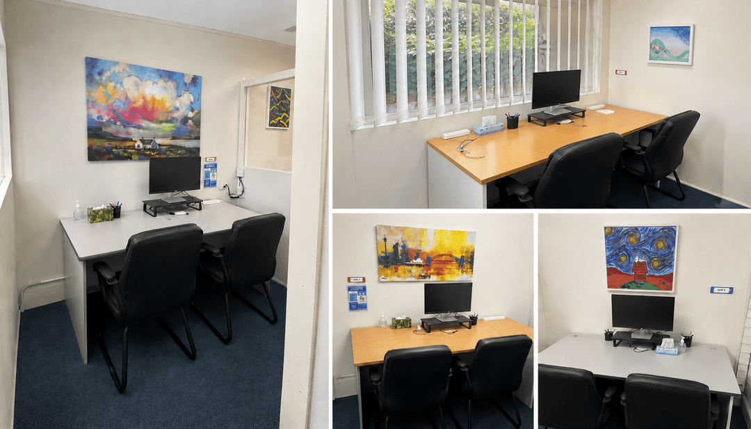 Tutoring rooms and desks at the BTA Belrose academies