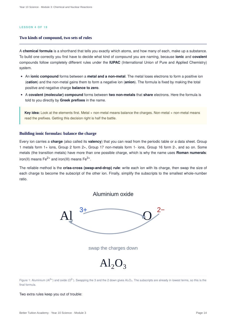 Sample page 5 of the Chemical and Nuclear Reactions study guide