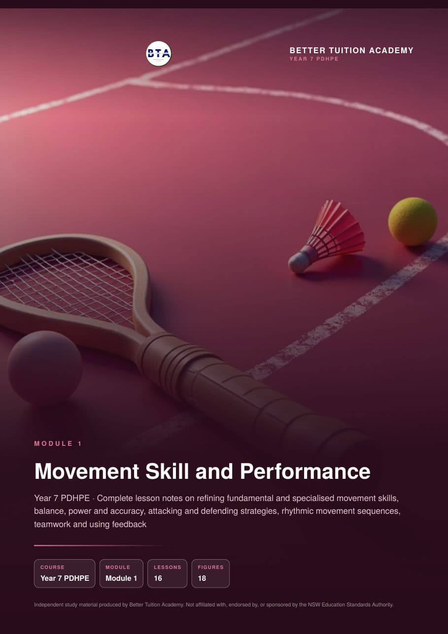 Sample page 1 of the Movement Skill and Performance study guide