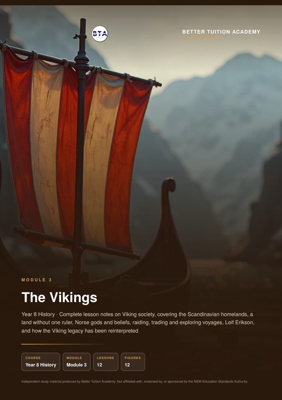 Sample page 1 of the Vikings study guide