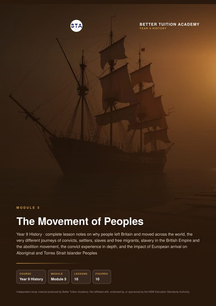Sample page 1 of the Movement of Peoples study guide