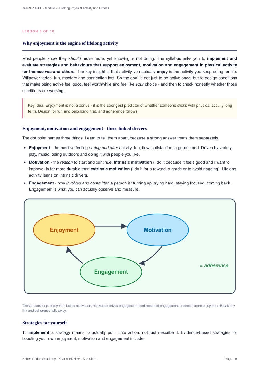 Sample page 5 of the Lifelong Physical Activity and Fitness study guide