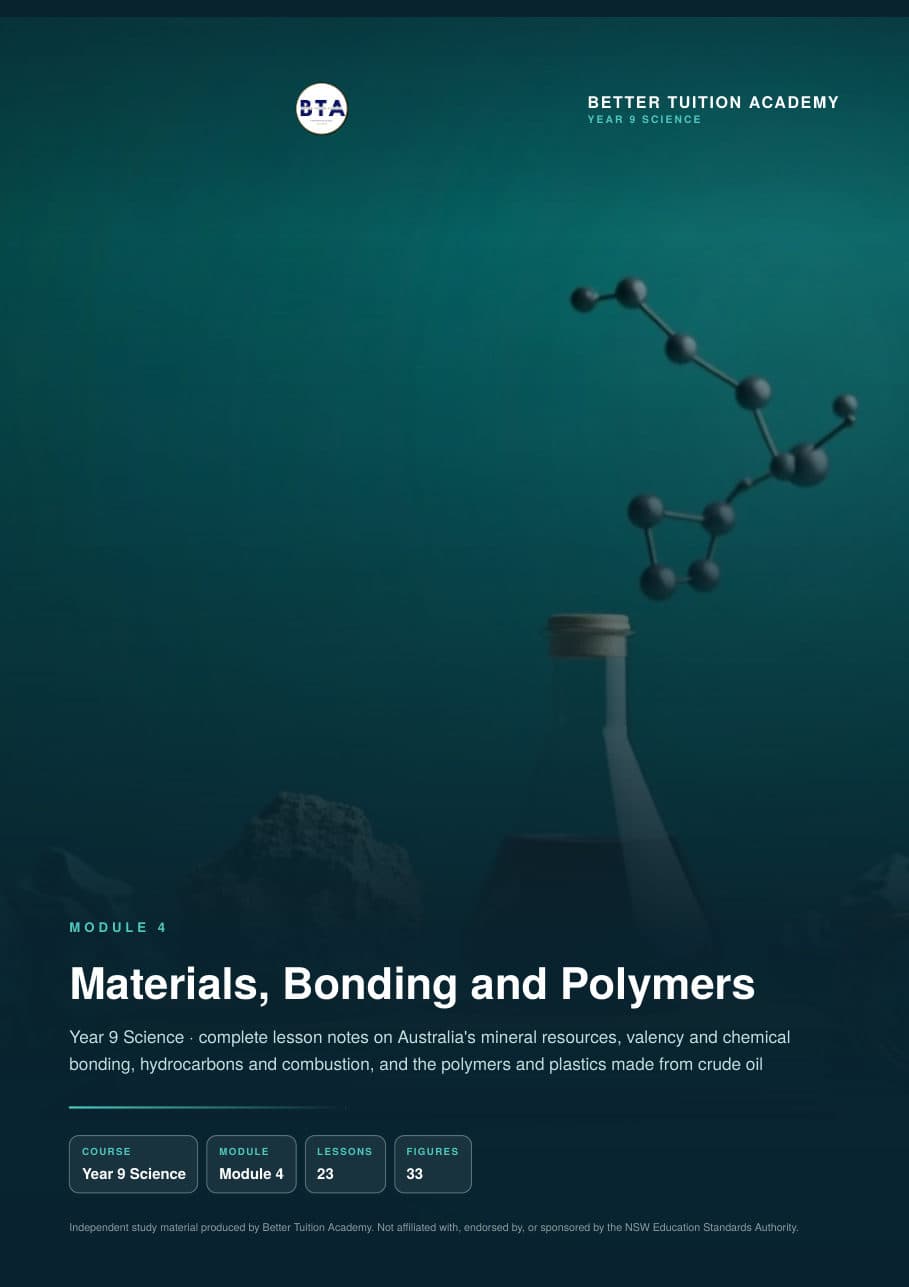 Sample page 1 of the Materials, Bonding and Polymers study guide